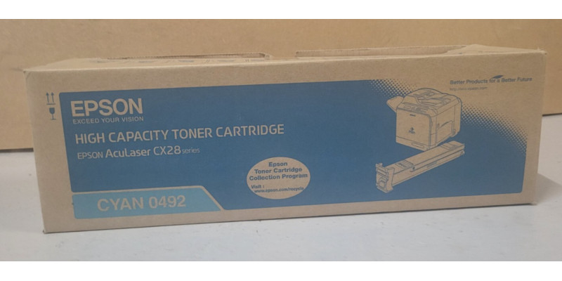 Toner Epson 0492 Cyan C13S050492 Neu OVP A-Ware Original AcuLaser CX28  