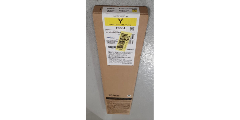 Tinte Epson T8584 Gelb C13T858400 Neu OVP MHD 01.2023 WF-C20590  