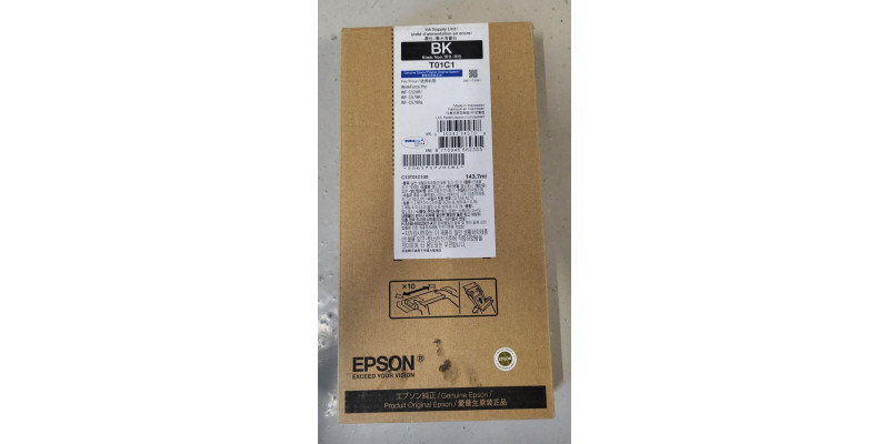 Tinteneinheit Epson T01C1 Schwarz Neu OVP Original WorkForce Pro WF-C529R  