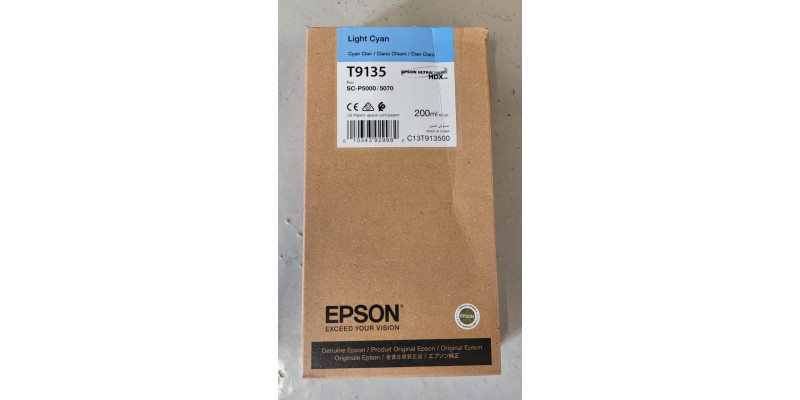 Tintenpatrone Epson T9135 Light Cyan Neu OVP Original SC-P5000  11.2020 
