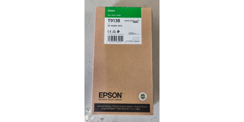 Tinte Epson T913B Grün C13T913B00 Neu OVP Original SC-P5000  MHD 07.2020 