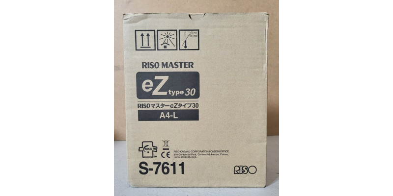 Riso Master S-7611 eZ Type 30 Schwarz Neu OVP A-Ware Original EZ 200 S-8188E Rg 