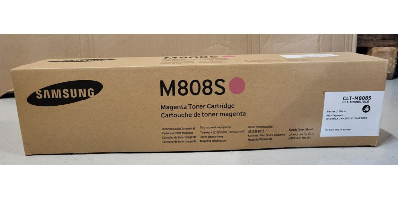 Toner Samsung CLT-M808S Magenta Neu OVP A-Ware Original X4300LX Rg MwSt. 