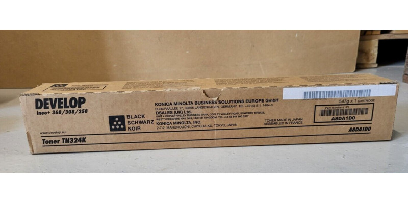Toner Develop TN324K Schwarz Neu OVP A-Ware Original ineo +368   