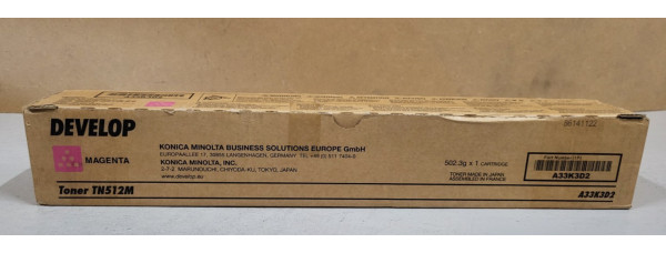 Toner Develop TN512M Magenta A33K3D2 Neu OVP Original ineo Ineo+ 454  