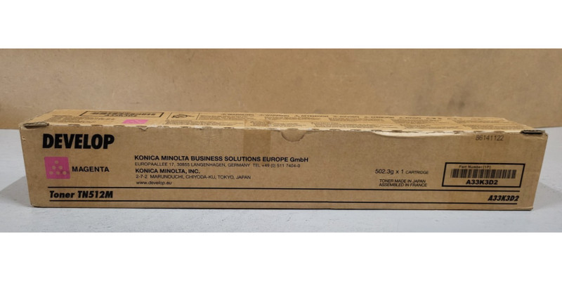 Toner Develop TN512M Magenta A33K3D2 Neu OVP Original ineo Ineo+ 454  