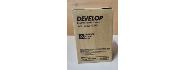 Toner Develop TNP80K Schwarz AAJW1D4 Neu OVP A-Ware Original INEO +3320i Rg MwSt 