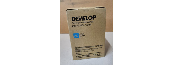 Toner Develop TNP80C Cyan AAJW4D4 Neu OVP A-Ware Original INEO +3320i Rg MwSt. 