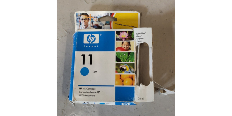 Tintenpatrone HP 11 Cyan C4836AE Neu OVP Business Inkjet 1000 MHD 05.2007 