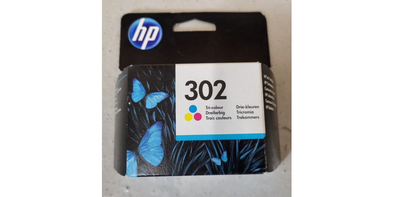 Tintenpatrone HP 302 Dreifarbig F6U65AE Neu OVP Original DeskJet 1110 . 