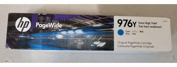 Tintenpatrone HP 976Y Cyan L0R05A Neu OVP HP PageWide Pro 552 577 MHD 05.2020 Rg 