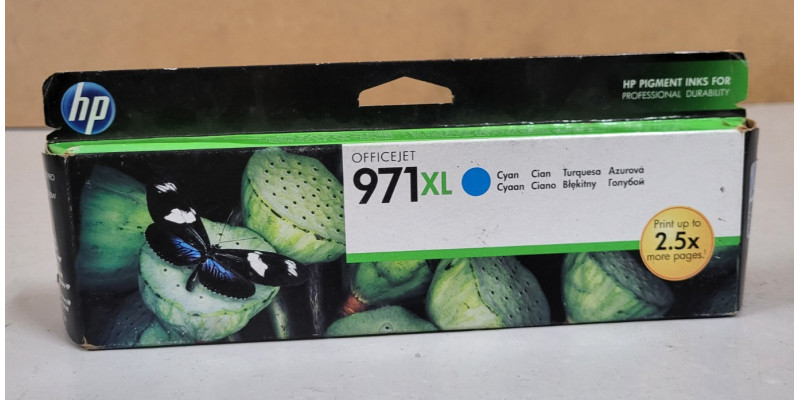 Tintenpatrone HP 971XL Cyan Neu OVP HP OfficeJet X451 X476 MHD 09.2017  
