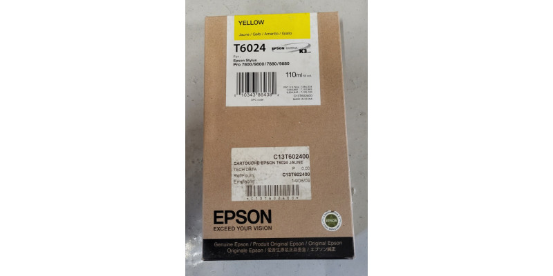 Tintenpatrone Epson T6024 Gelb Neu OVP Original Stylus Pro 7800 MHD: 06.2011 Rg 