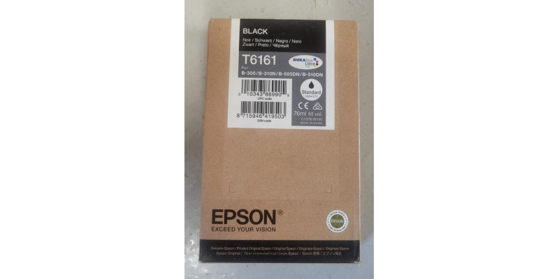 Tintenpatrone Epson T6161 Schwarz C13T616100 Neu OVP Original B-300 . 