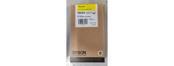 Tintenpatrone Epson T6034 Gelb Neu OVP Original Stylus Pro 7800 MHD: 06.2011 Rg 