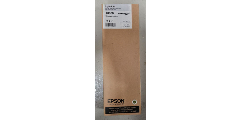 Tinte Epson T8000 Hell Grau Neu OVP A-Ware Original SC-P20000 Rg MwSt  09.2025 