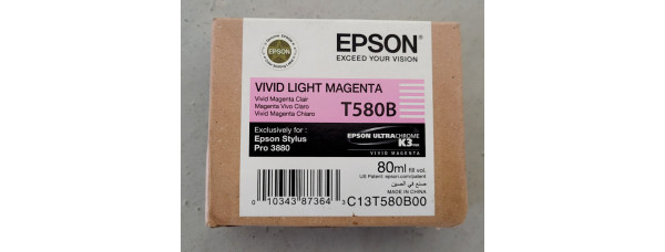 Tintenpatrone T580B Light Magenta Epson Stylus Pro 3880 Neu OVP Rg MwSt 