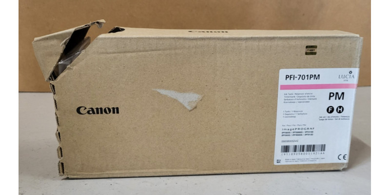 Tintenpatrone PFI-701PM Foto Magenta Neu OVP Original iPF8000 MHD: 11.2016  