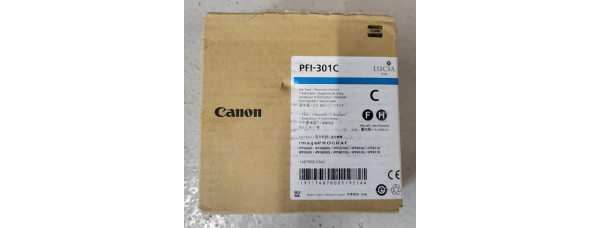 Tintenpatrone Canon PFI-301C Cyan 1487B001 Neu OVP Original iPF 8000 03.2016 Rg 
