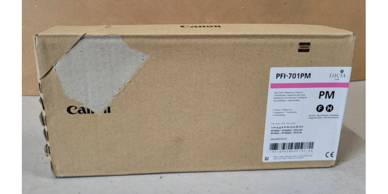 Tintenpatrone PFI-701PM Foto Magenta Neu OVP Original iPF8000 MHD: 08.2018 . 
